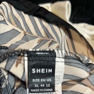 SHEIN Zebra Print Blouse